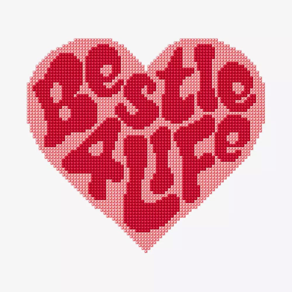 DMC Download Free Pattern: Bestie 4 Life (Cross Stitch)  - The Sewing Studio