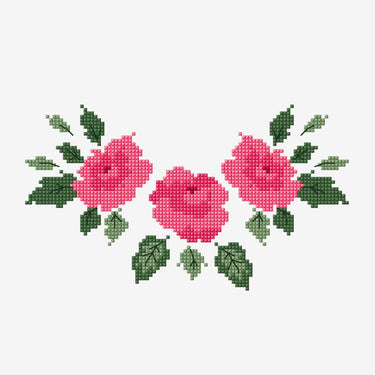 DMC Download Free Pattern: Chelsea Rose (Cross Stitch)  - The Sewing Studio for sale UK - The Sewing Studio