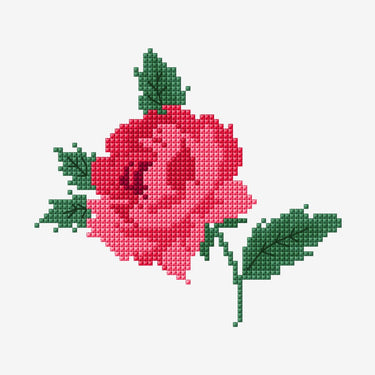 DMC Download Free Pattern: Love Rose (Cross Stitch)  - The Sewing Studio for sale UK - The Sewing Studio