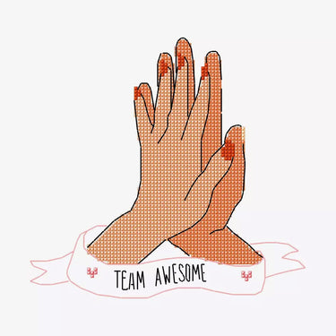 DMC Download Free Pattern: Team Awesome (Cross Stitch)  - The Sewing Studio for sale UK - The Sewing Studio