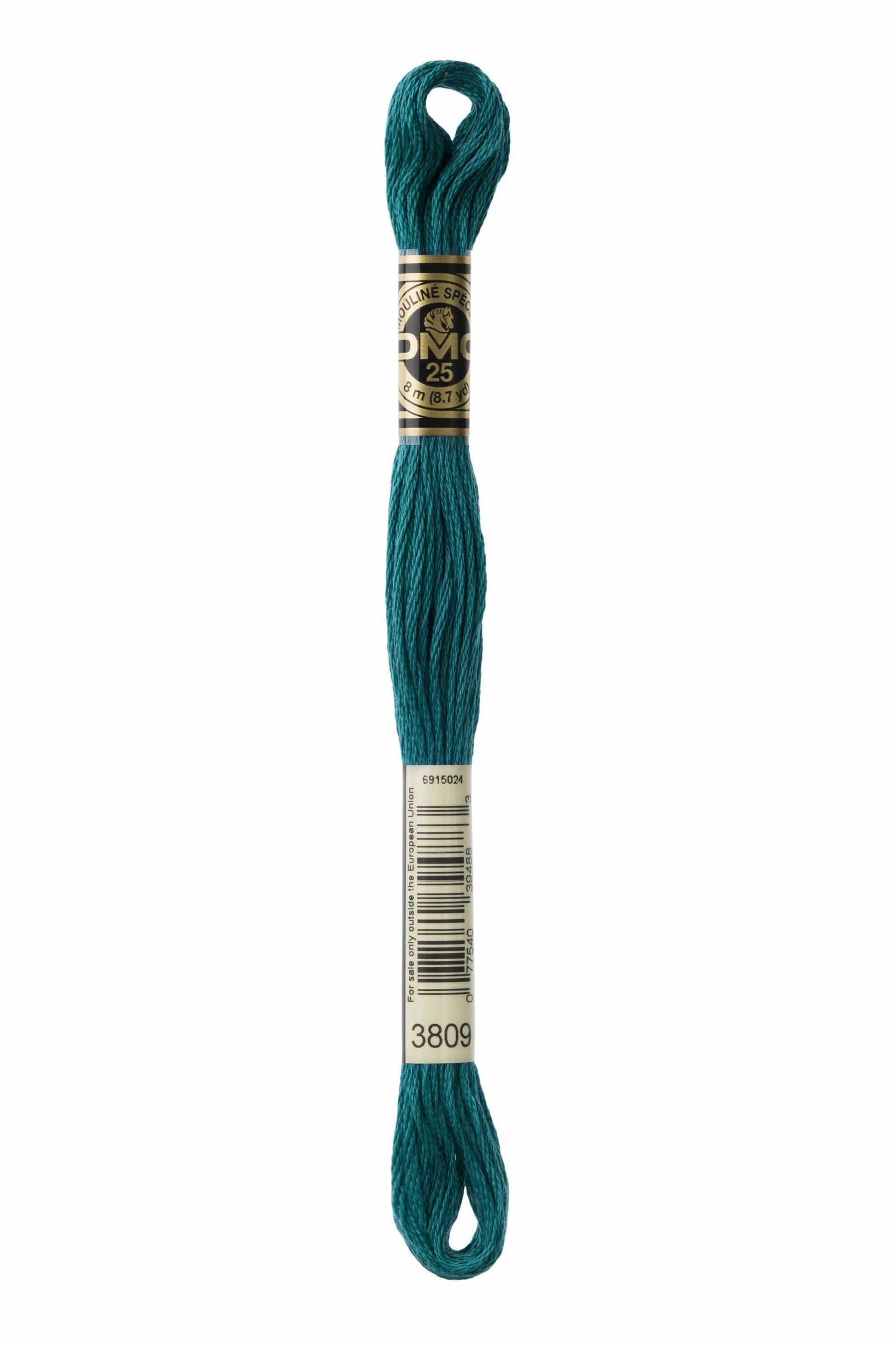 DMC Threads DMC Stranded Cotton Code 3809  - The Sewing Studio