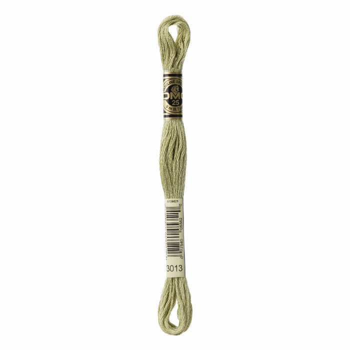 Spool of embroidery floss on a white background
