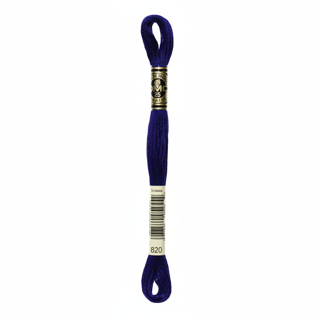 DMC Threads DMC Stranded Cotton Code 820  - The Sewing Studio