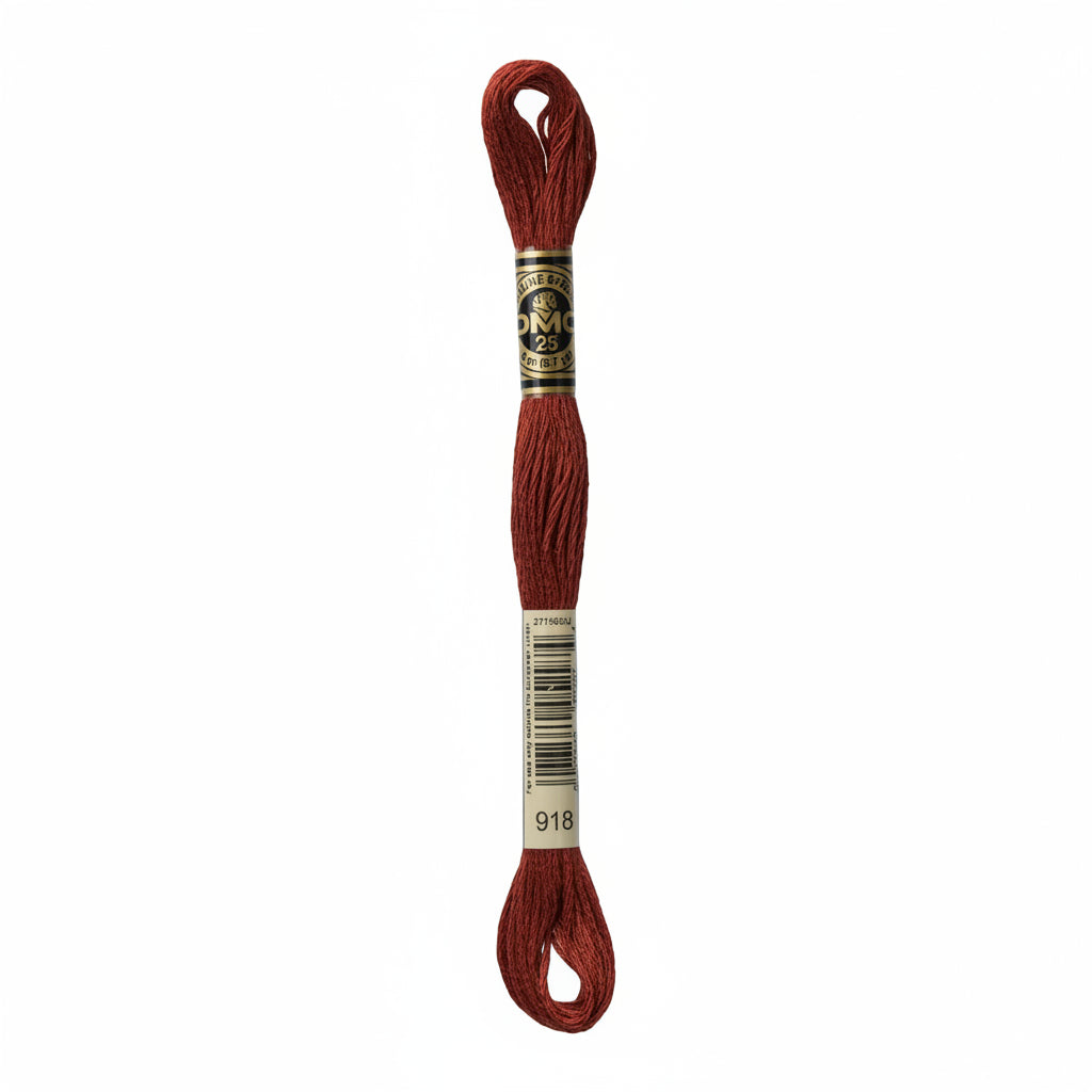 DMC Threads DMC Stranded Cotton Code 918  - The Sewing Studio