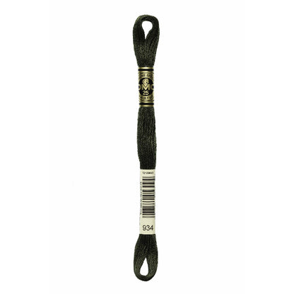 DMC Threads DMC Stranded Cotton Code 934  - The Sewing Studio