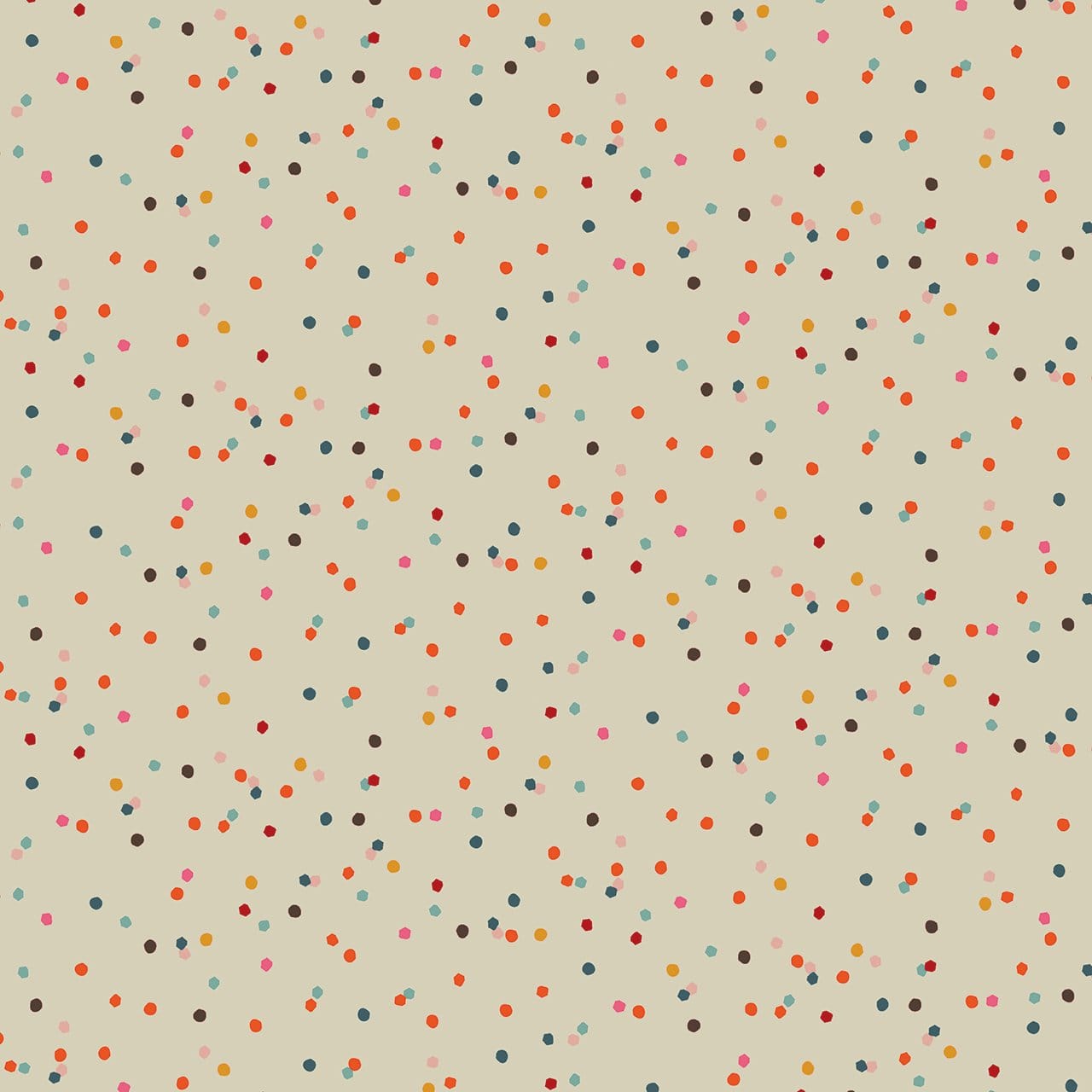 Creams and Naturals Spots and Dots EQS Fabric Thread & Ink Fine Folk - The Sewing Studio