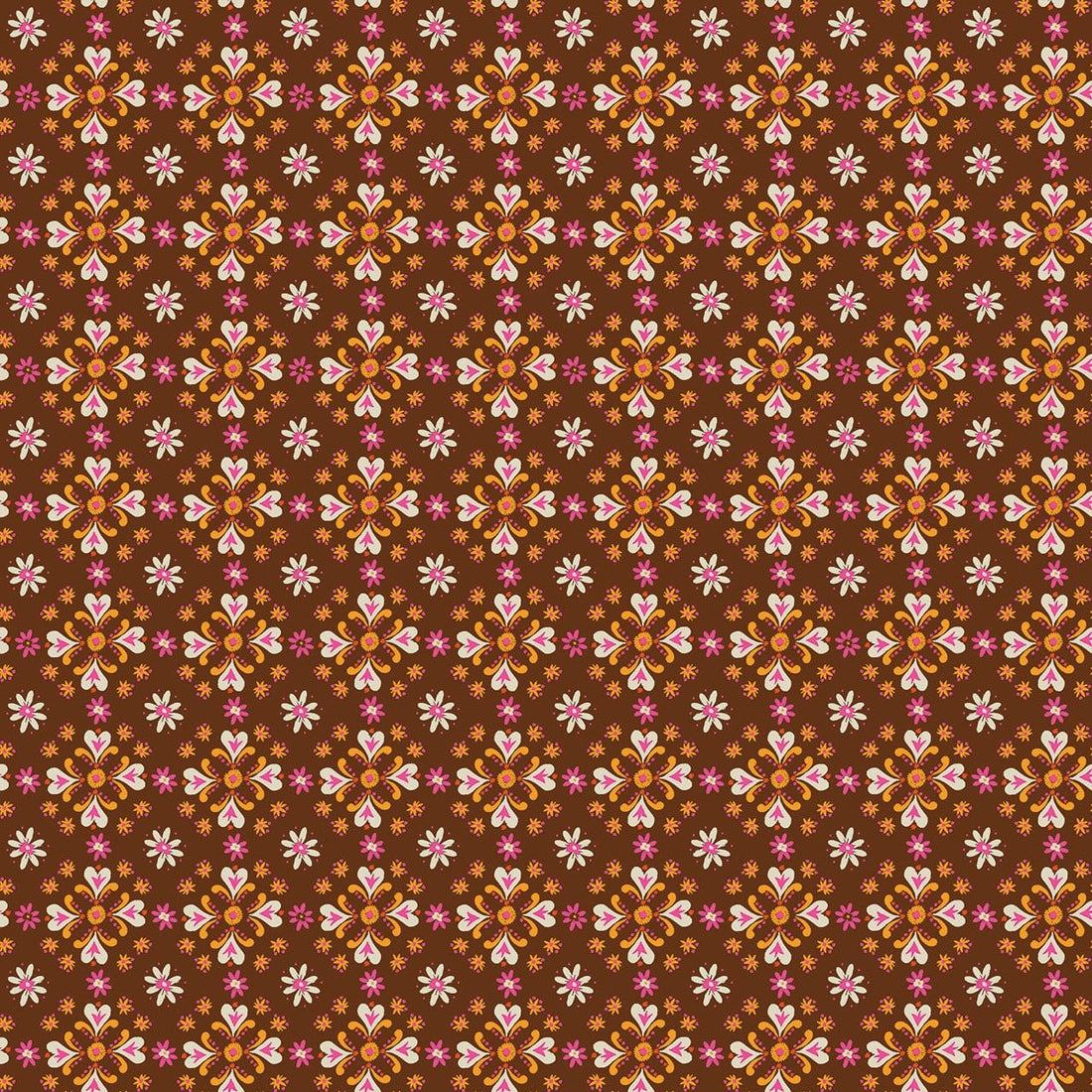 Pink Floral EQS Fabric Thread & Ink Fine Folk - The Sewing Studio