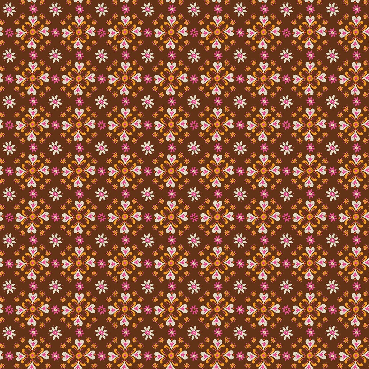 Pink Floral EQS Fabric Thread & Ink Fine Folk - The Sewing Studio