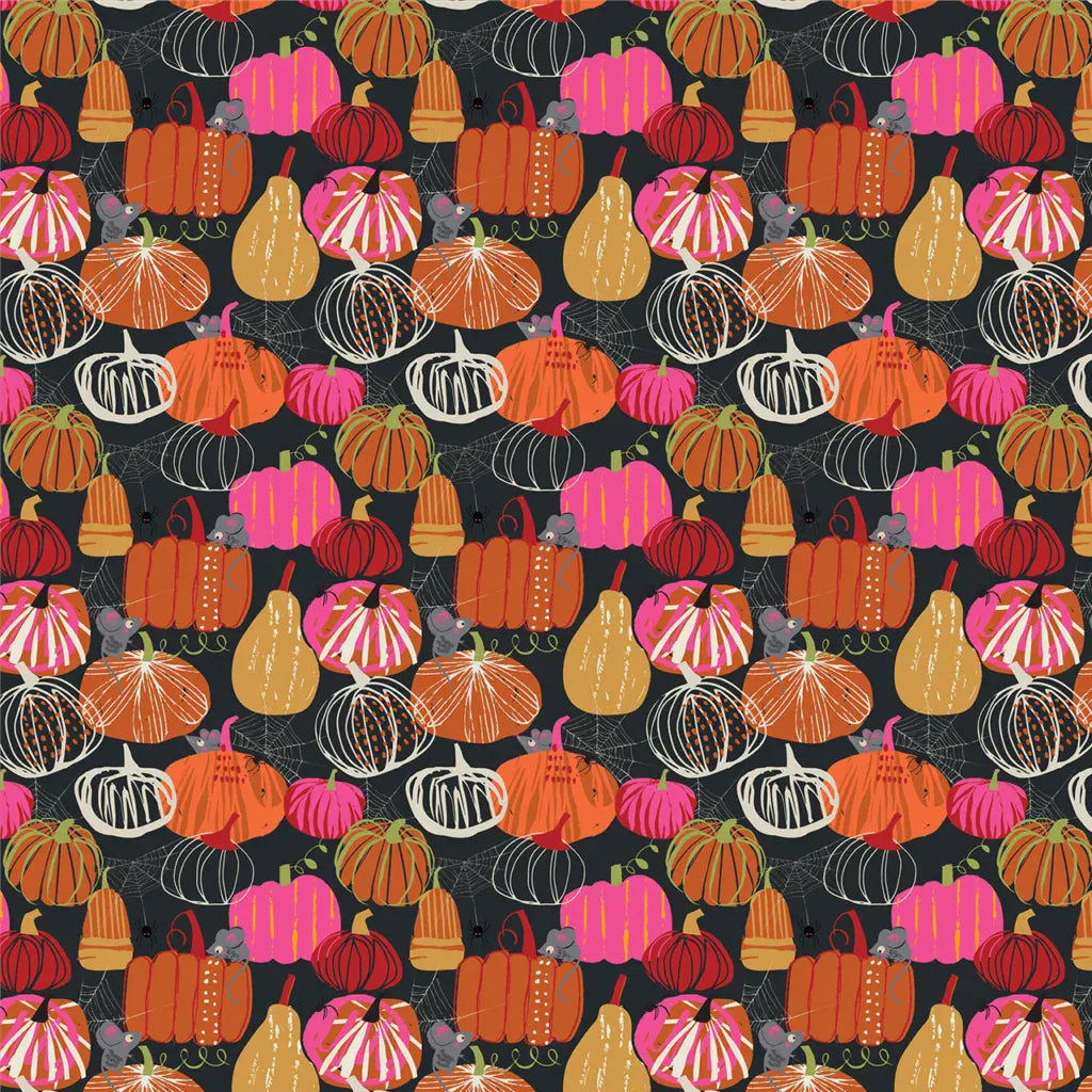 Multi-coloured Halloween EQS Fabric Thread and Ink Hocus Pocus - The Sewing Studio