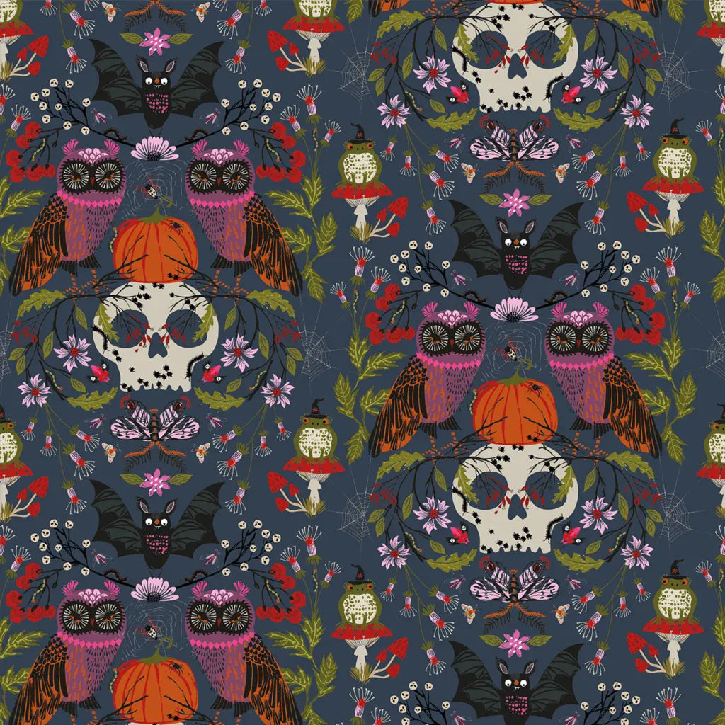 Multi-coloured Halloween EQS Fabric Thread and Ink Hocus Pocus - The Sewing Studio
