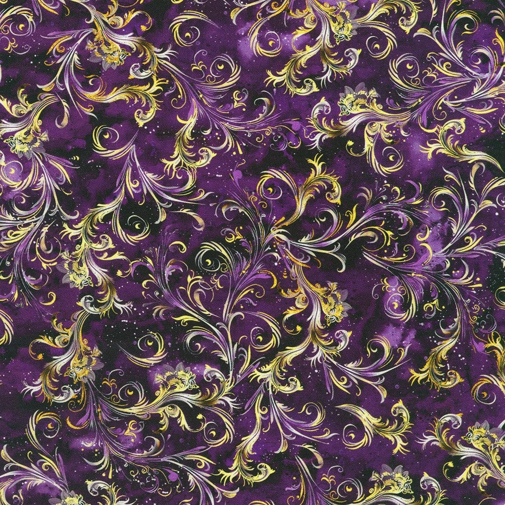 Multi-coloured Celestial EQS Fabric Robert Kauffman Stardust - The Sewing Studio