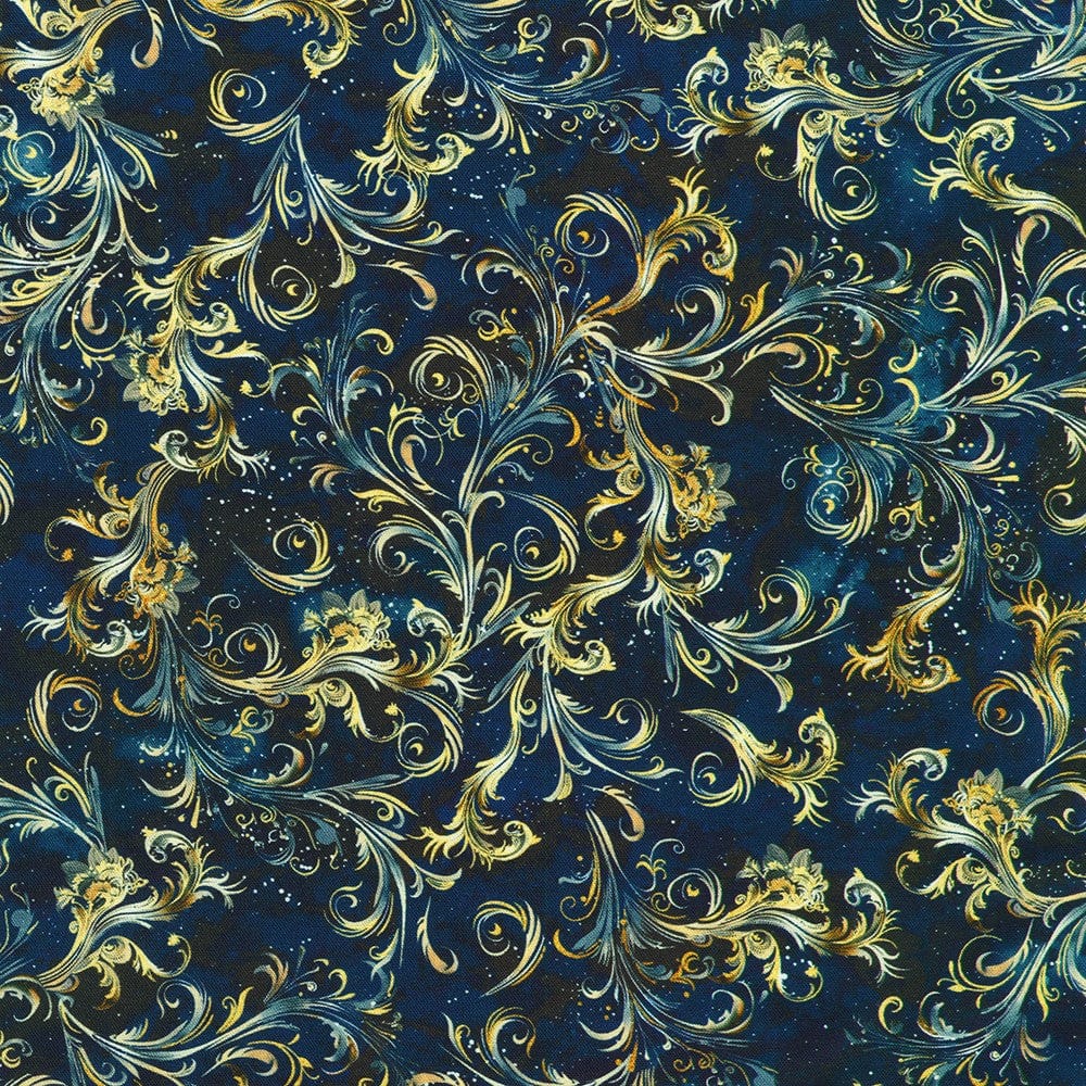 Multi-coloured Celestial EQS Fabric Robert Kauffman Stardust - The Sewing Studio