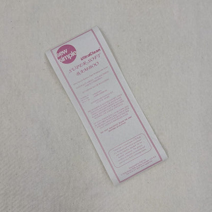 EQS Fabric Wadding Super Soft Wadding 100% Bamboo 90 Inch Wide  - The Sewing Studio