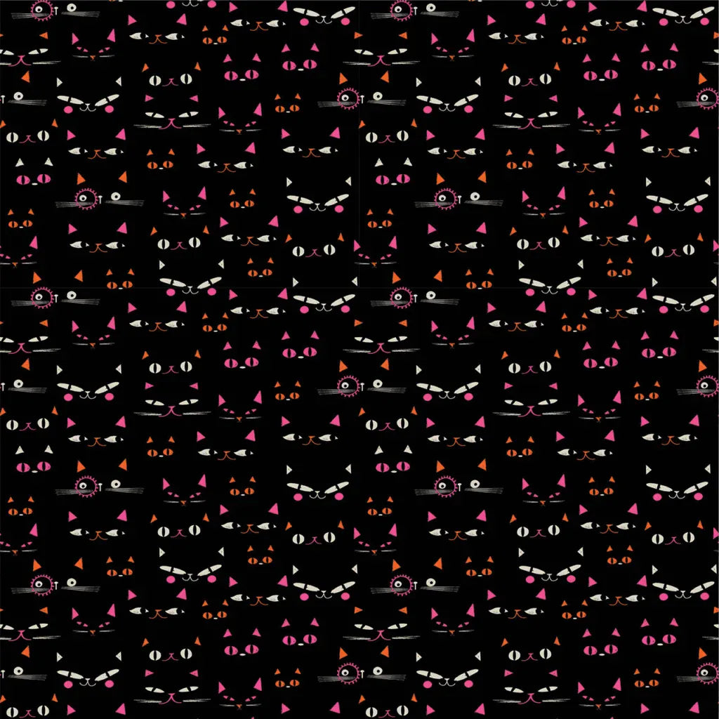Multi-coloured Halloween EQS Fabric Thread and Ink Hocus Pocus - The Sewing Studio