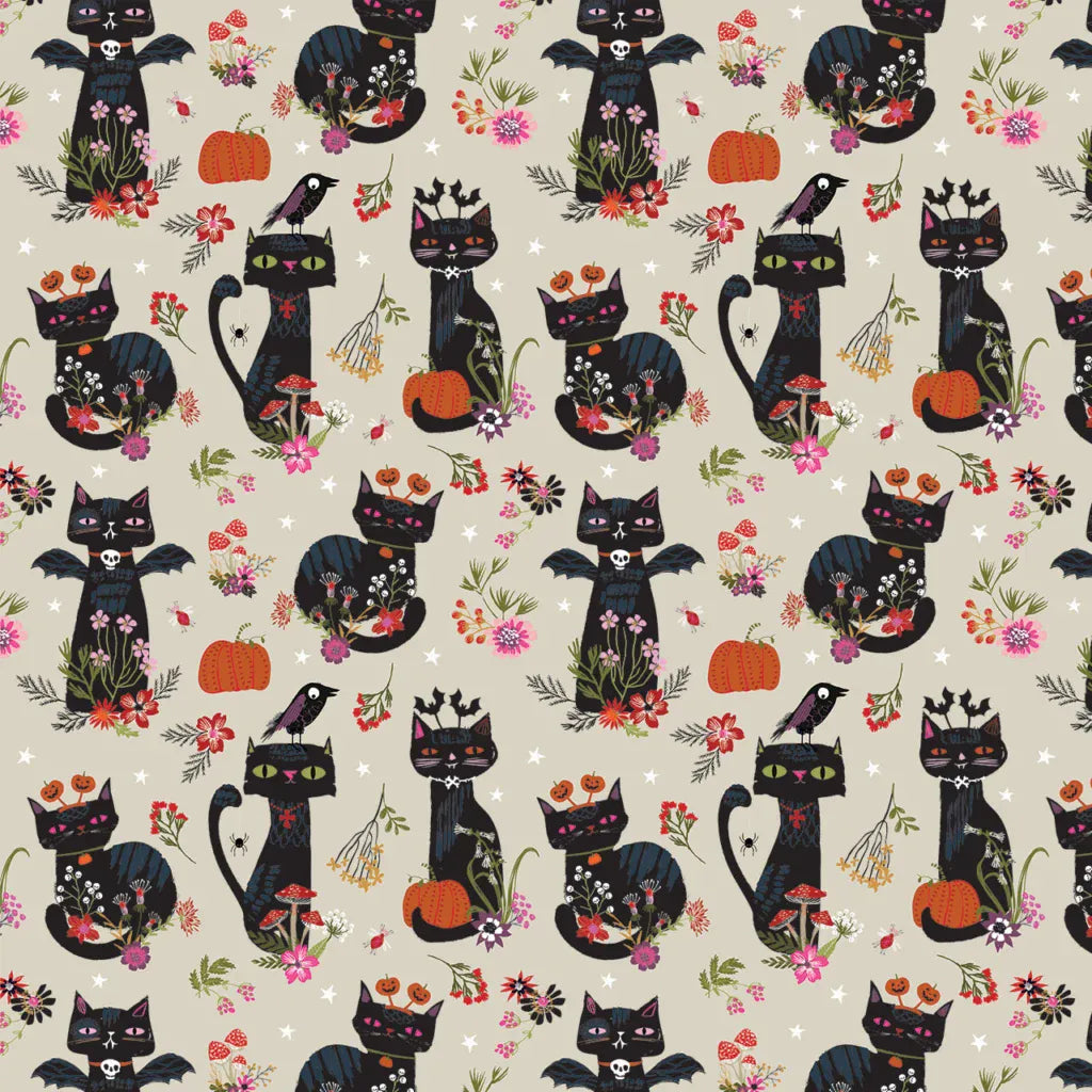 Multi-coloured Halloween EQS Fabric Thread and Ink Hocus Pocus - The Sewing Studio