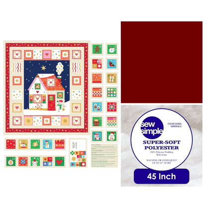 Thread & Ink Home For Christmas Advent Panel Bundle