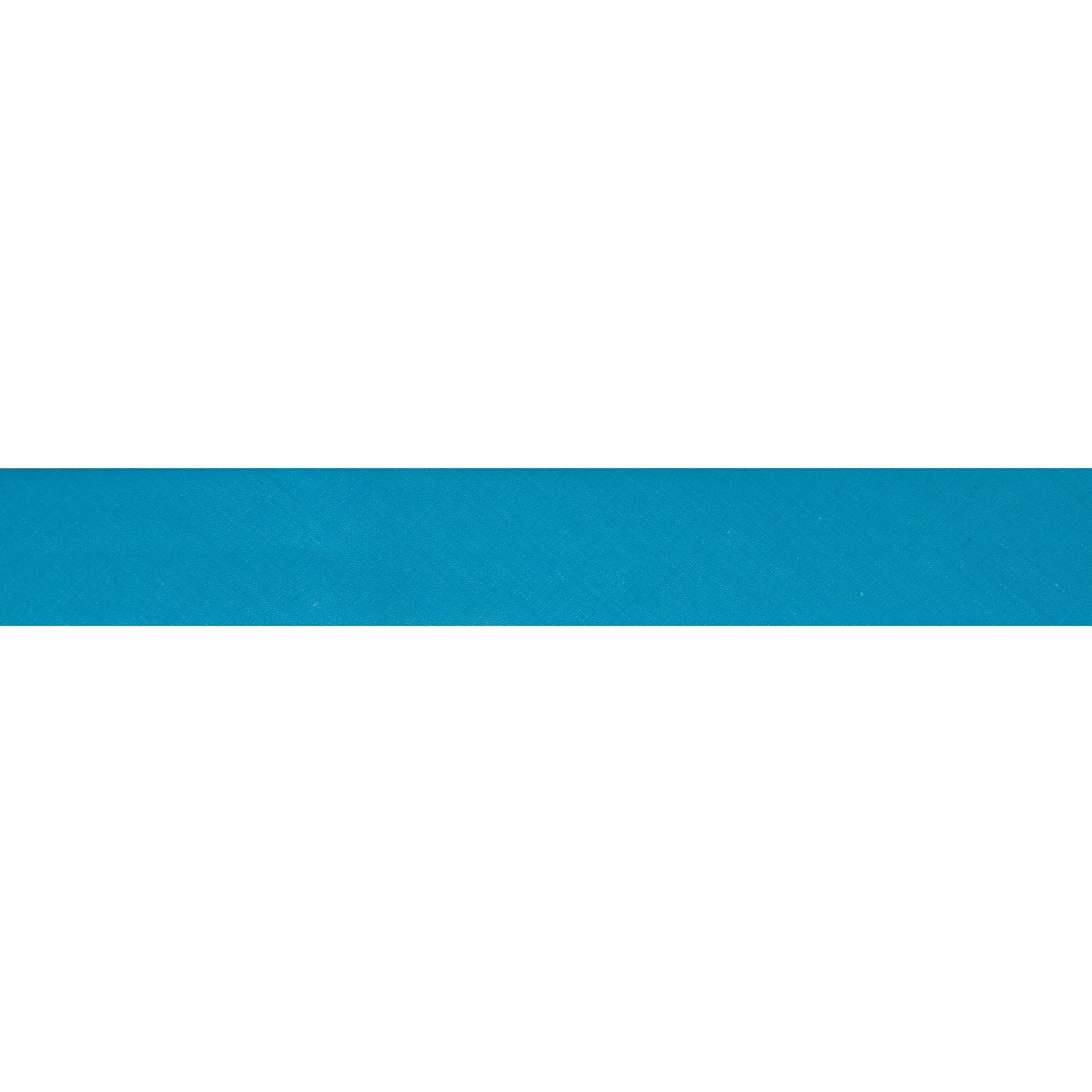Essential Trimmings Bias Binding Polycotton Bias Binding: 2.5m x 25mm: Aqua  - The Sewing Studio