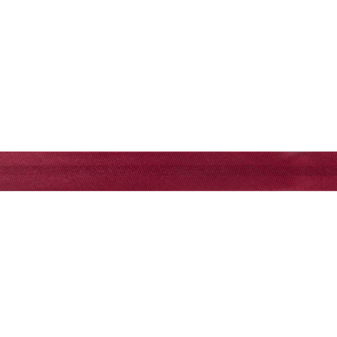 Essential Trimmings Bias Binding Satin Bias Binding: 2m x 15mm: Burgundy  - The Sewing Studio