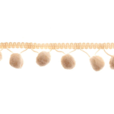 Essential Trimmings Craft Accessories Pom Pom Trim: 20mm: Cream  - The Sewing Studio for sale UK - The Sewing Studio