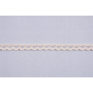Essential Trimmings Lace Cotton Lace Trim: 10mm wide: Natural. Price per metre.  - The Sewing Studio for sale UK - The Sewing Studio