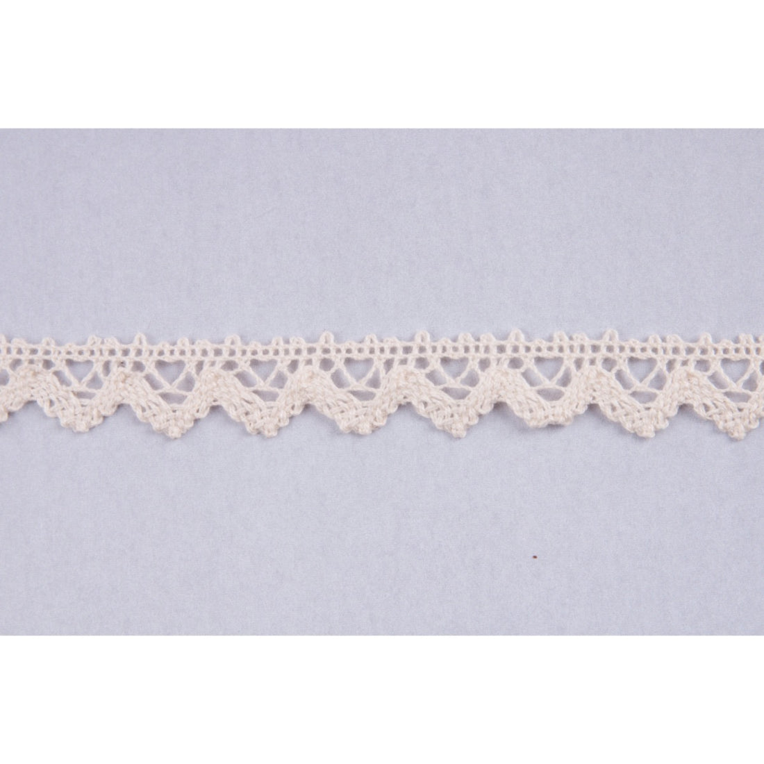 Essential Trimmings Lace Cotton Lace Trim: 16mm wide: Natural. Price per metre.  - The Sewing Studio