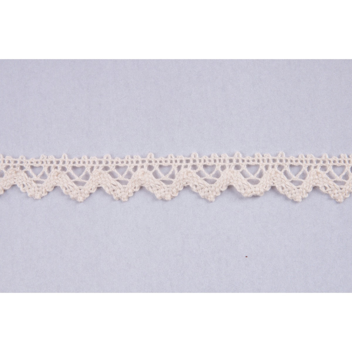 Essential Trimmings Lace Cotton Lace Trim: 16mm wide: Natural. Price per metre.  - The Sewing Studio