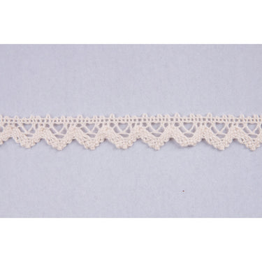 Essential Trimmings Lace Cotton Lace Trim: 16mm wide: Natural. Price per metre.  - The Sewing Studio for sale UK - The Sewing Studio