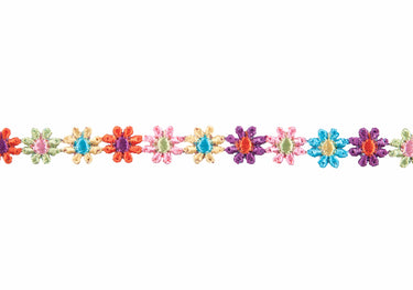 Essential Trimmings Lace Guipure Daisy Lace Trim: 12mm: Multi-coloured  - The Sewing Studio for sale UK - The Sewing Studio