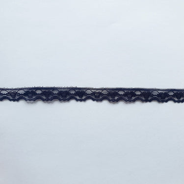 Essential Trimmings Lace Nylon Lace Trim: 15mm wide: Black. Price per metre.  - The Sewing Studio for sale UK - The Sewing Studio