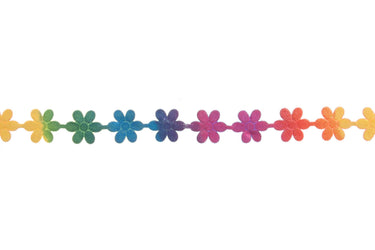 Essential Trimmings Ribbon Multi Colour Flower Trim 10mm  - The Sewing Studio for sale UK - The Sewing Studio