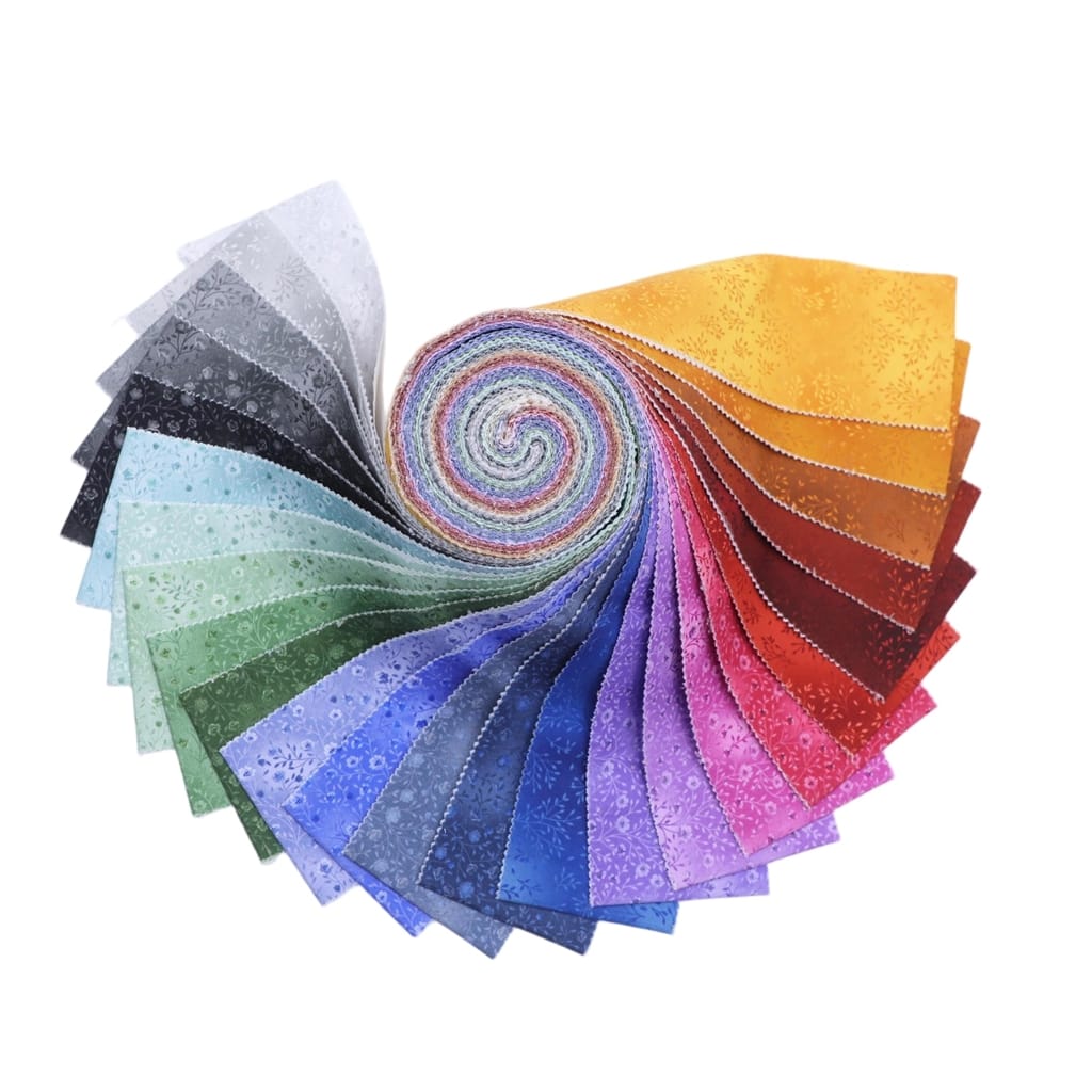 FIN Fabrics Fabric Pre Cuts FIN Fabrics Bloom & Blend 25 Piece Jelly Roll - The Sewing Studio