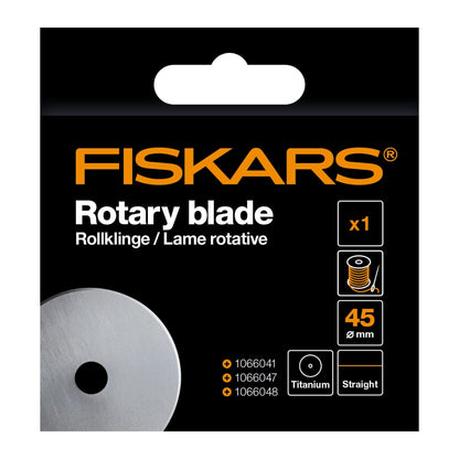 Fiskars Rotary Cutters 45mm Fiskars Replacement Straight Rotary Cutter Blade  - The Sewing Studio