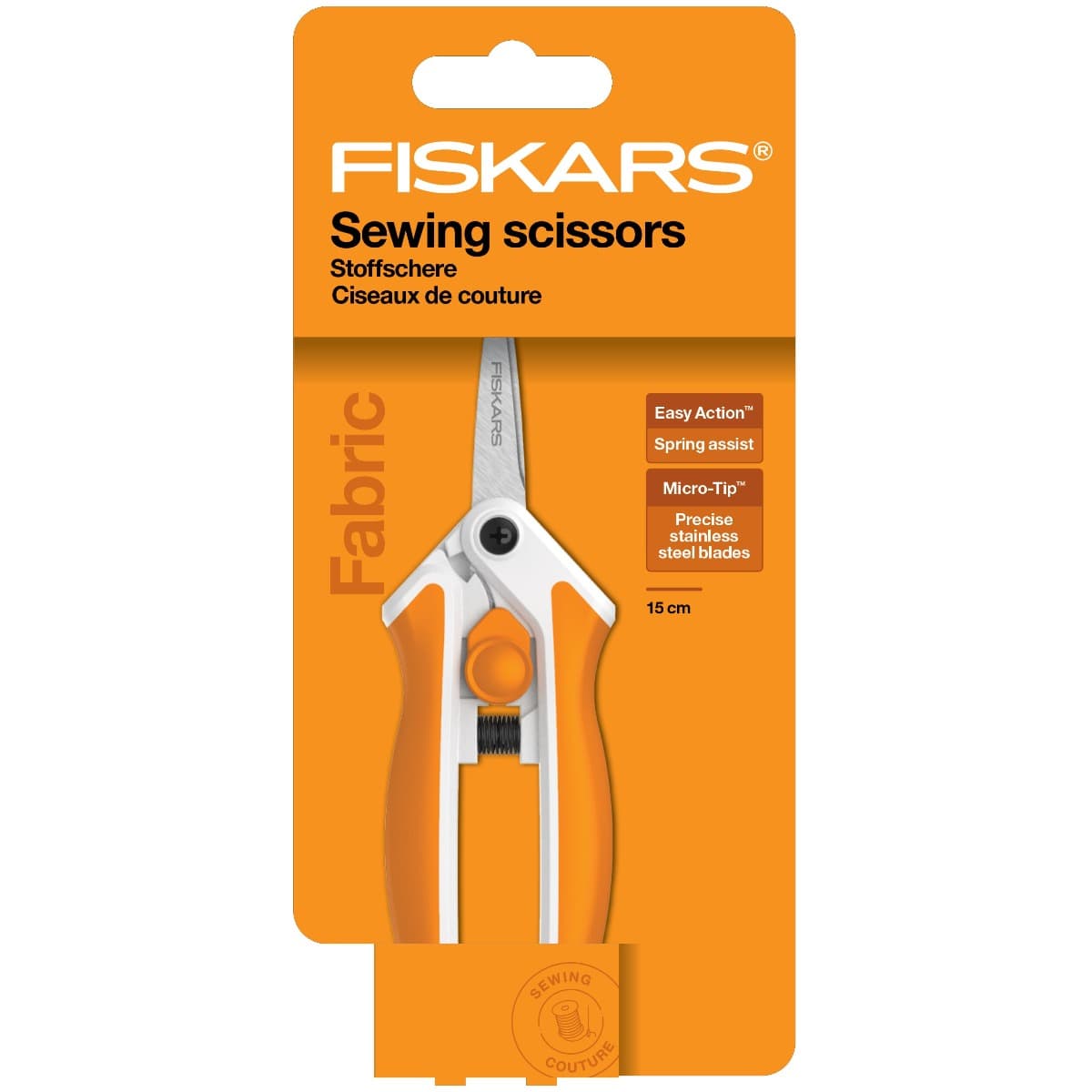 Fiskars Scissors Fiskars Soft Touch Micro Tips Fabric Scissors 15cm  - The Sewing Studio