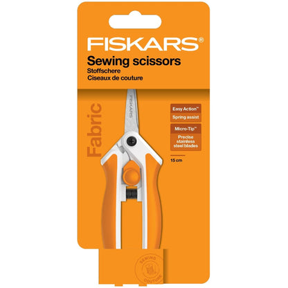 Fiskars Scissors Fiskars Soft Touch Micro Tips Fabric Scissors 15cm  - The Sewing Studio