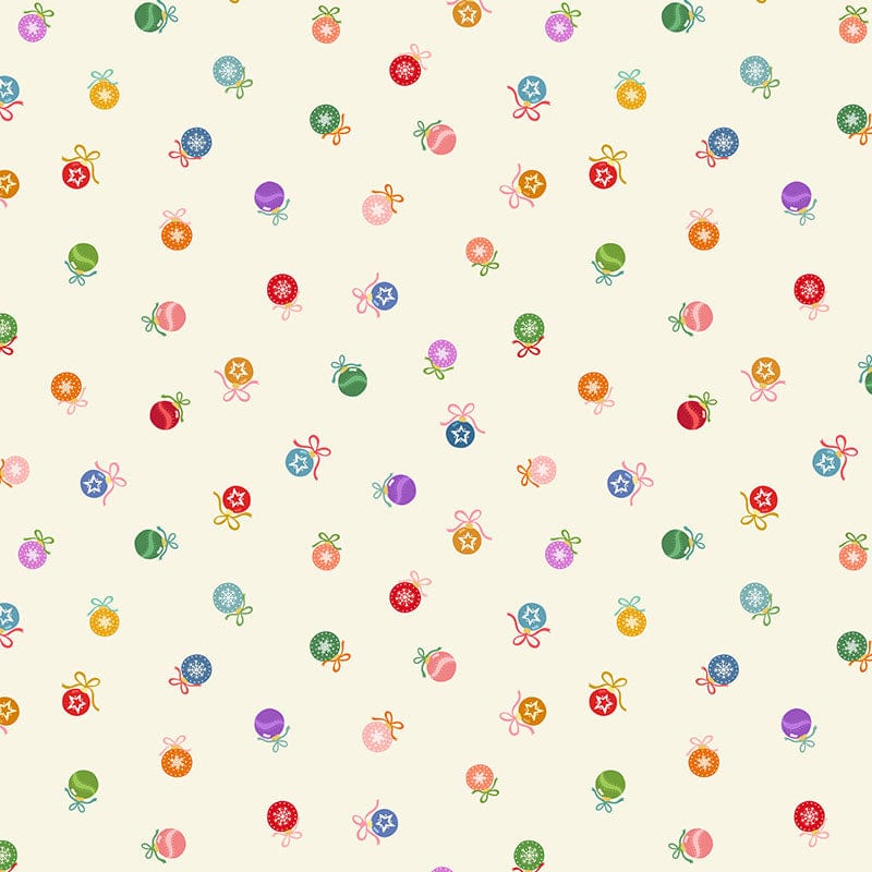 Creams and Naturals Christmas, Small Print, Metallic Lewis and Irene Fabric Lewis & Irene Oh Christmas Tree Fabric - The Sewing Studio