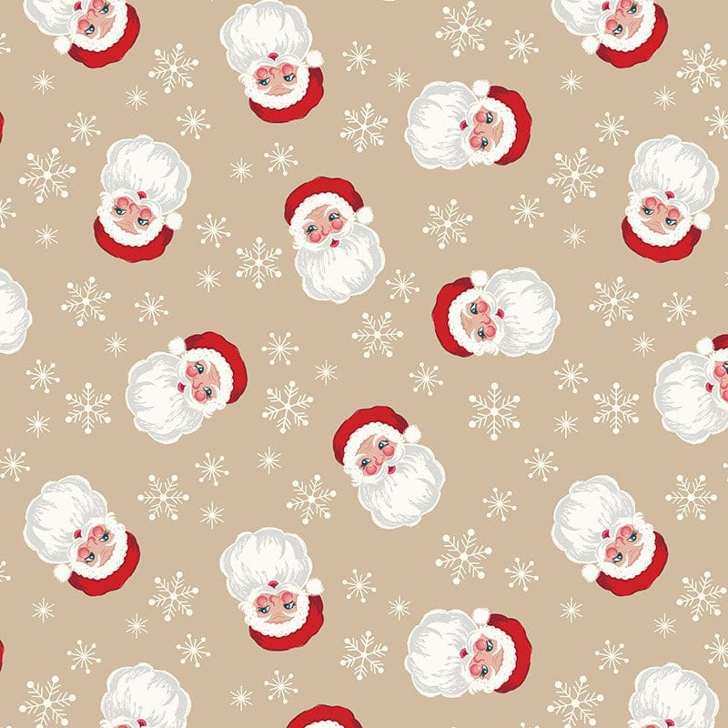 Creams and Naturals Christmas, Novelty Lewis and Irene Fabric Lewis & Irene Oh Christmas Tree Fabric - The Sewing Studio