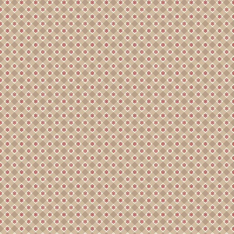 Creams and Naturals Christmas, Small Print Lewis and Irene Fabric Lewis & Irene Oh Christmas Tree Fabric - The Sewing Studio