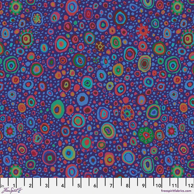 Purple Classic Prints, Spots and Dots Freespirit Fabric Kaffe Fassett Ode to Roman Glass in Purple - The Sewing Studio