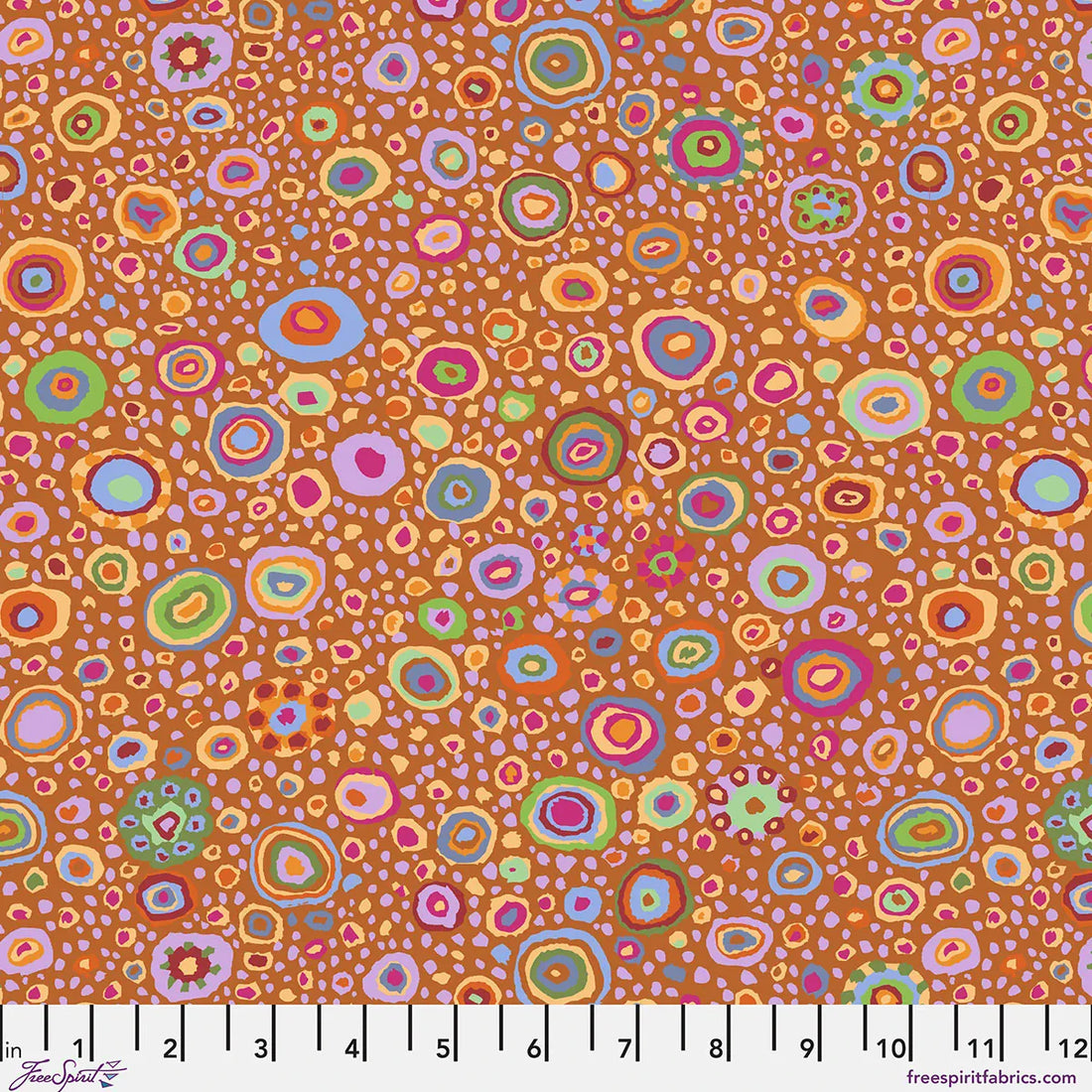 Freespirit Fabric Kaffe Fassett Ode to Roman Glass in Rust - The Sewing Studio