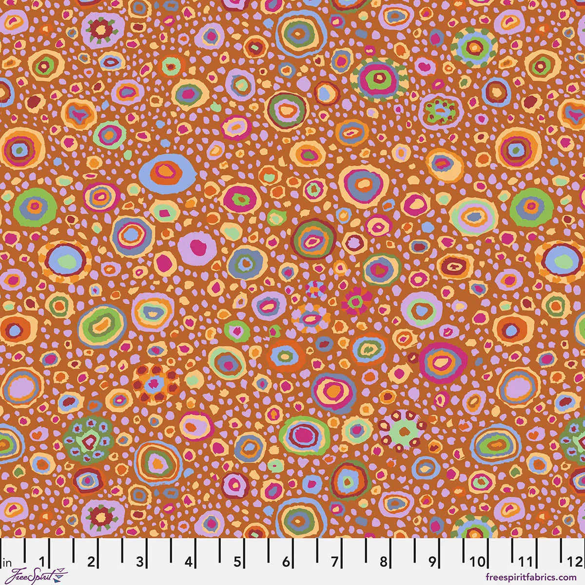 Freespirit Fabric Kaffe Fassett Ode to Roman Glass in Rust - The Sewing Studio