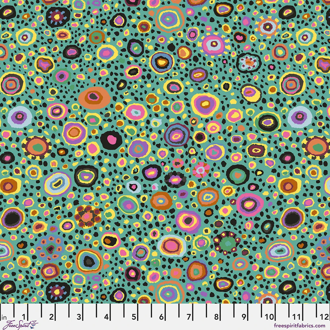 Freespirit Fabric Kaffe Fassett Ode to Roman Glass in Teal - The Sewing Studio