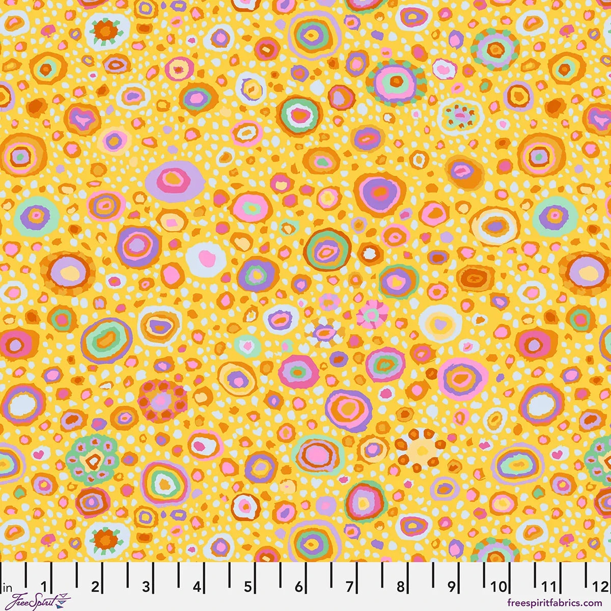Freespirit Fabric Kaffe Fassett Ode to Roman Glass in Yellow - The Sewing Studio