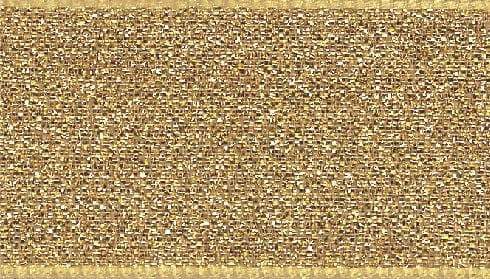 Lamé Ribbon: Gold: 40mm wide. Price per metre.