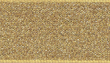 Lamé Ribbon: Gold: 40mm wide. Price per metre.