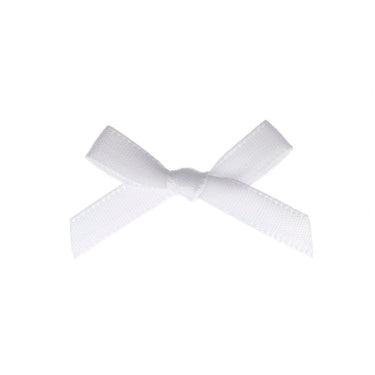 Groves Bows Ribbon Bow: White: 7mm. Price per bow.  - The Sewing Studio for sale UK - The Sewing Studio