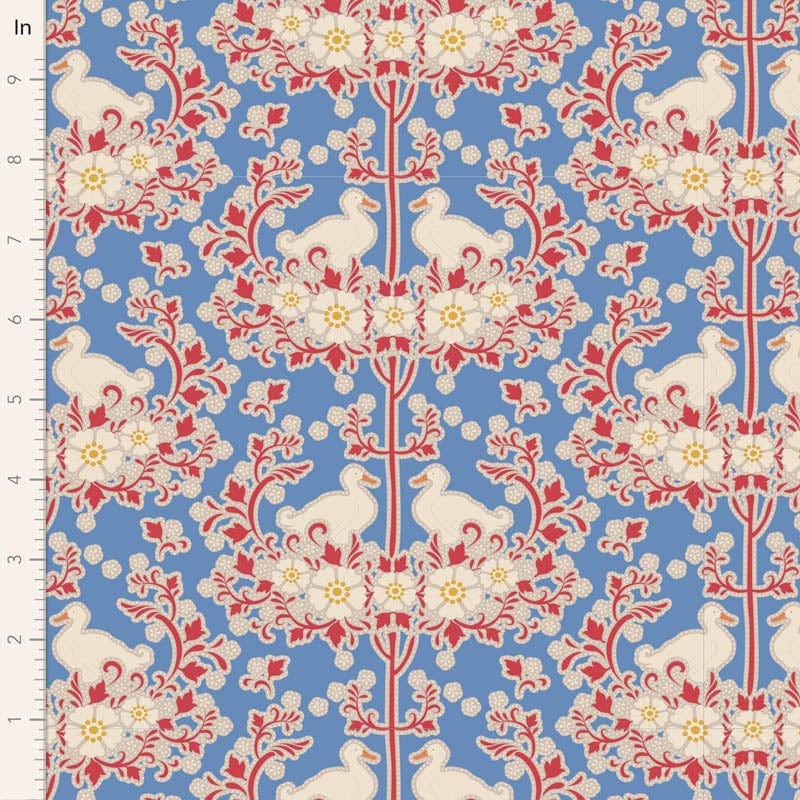 Groves Fabric Tilda Jubilee Fabric Duck Nest Blue TD100555  - The Sewing Studio