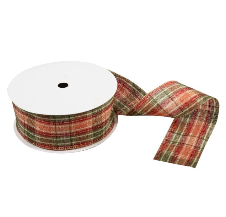 Groves Ribbon Premium Wire Edge Ribbon Tartan 63mm Wide  - The Sewing Studio