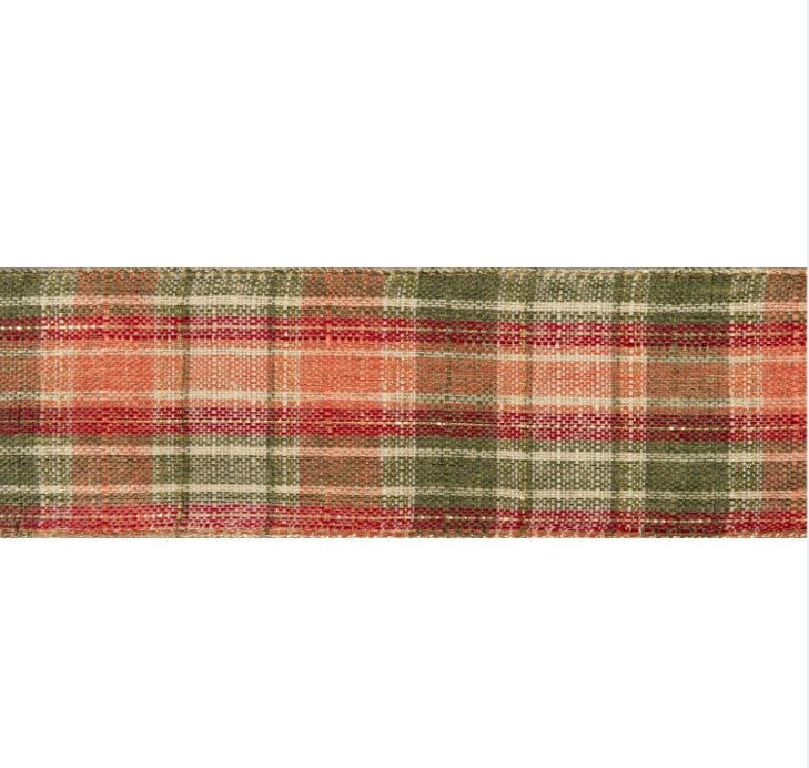 Groves Ribbon Premium Wire Edge Ribbon Tartan 63mm Wide  - The Sewing Studio