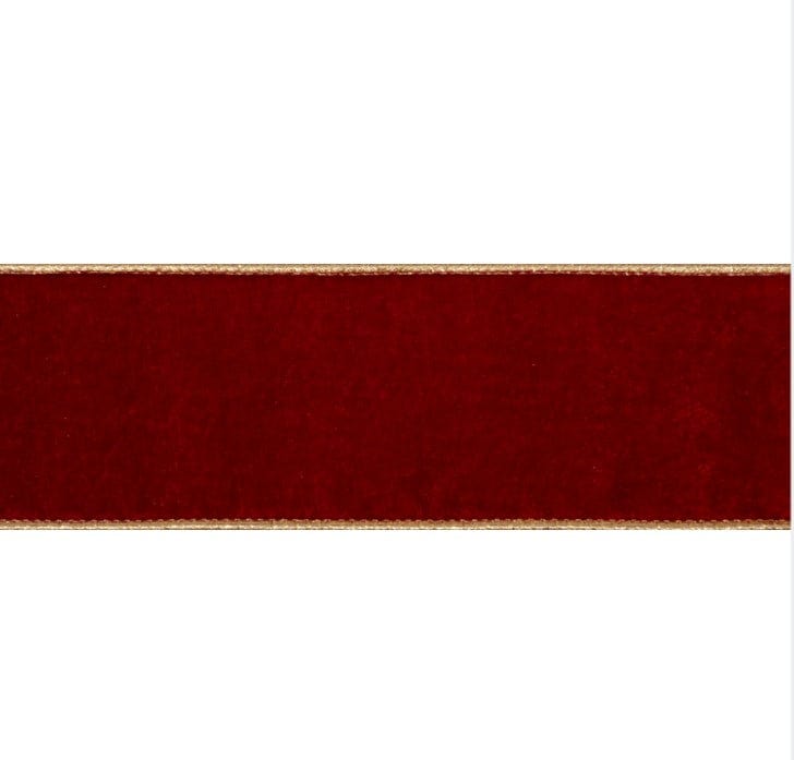 Groves Ribbon Premium Wire Edge Velvet Ribbon 63mm Wide  - The Sewing Studio
