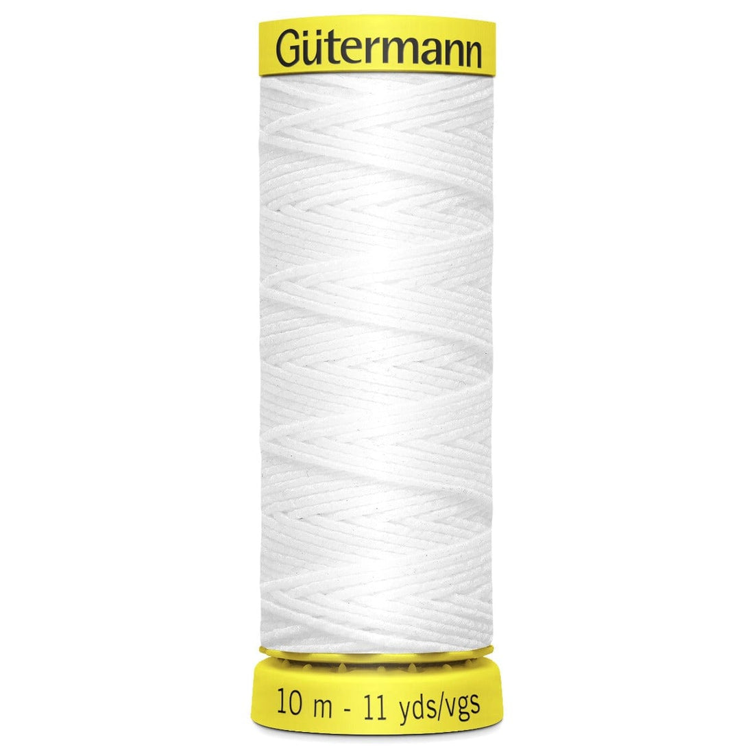 Gutermann Threads Gutermann Elastic Thread: Shirring: 10m reel. White  - The Sewing Studio